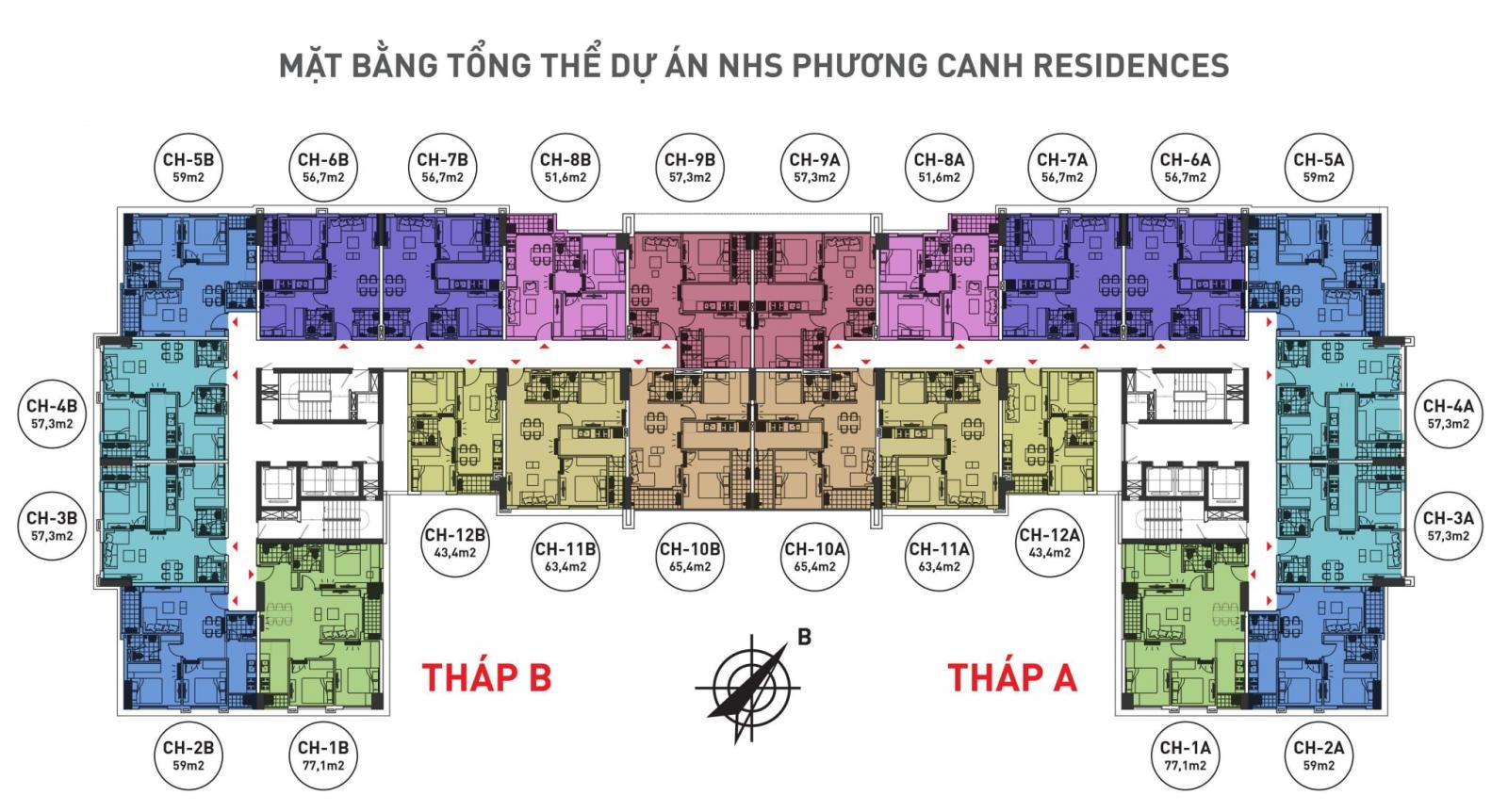 mặt bằng dự án nhà ở xã hội 486 ngọc hồi